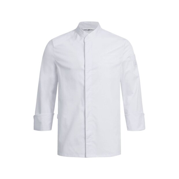 GREIFF Herren Kochjacke einreihig RF 5569.6220 mit Stretch weiss S