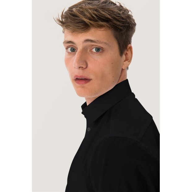Hakro Hemd Business Regular Herren 0105005004 schwarz S