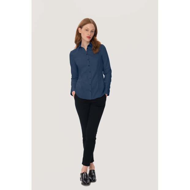 Hakro Bluse Business Damen 0106003008 marine 2XL