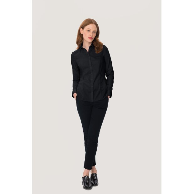 Hakro Bluse Business Damen 0106005005 schwarz M