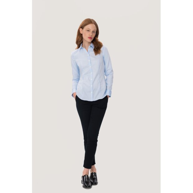 Hakro Bluse Business Damen 0106025005 himmelblau M
