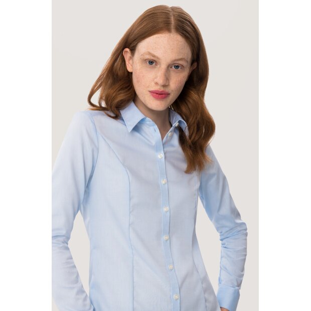 Hakro Bluse Business Damen 0106025005 himmelblau M