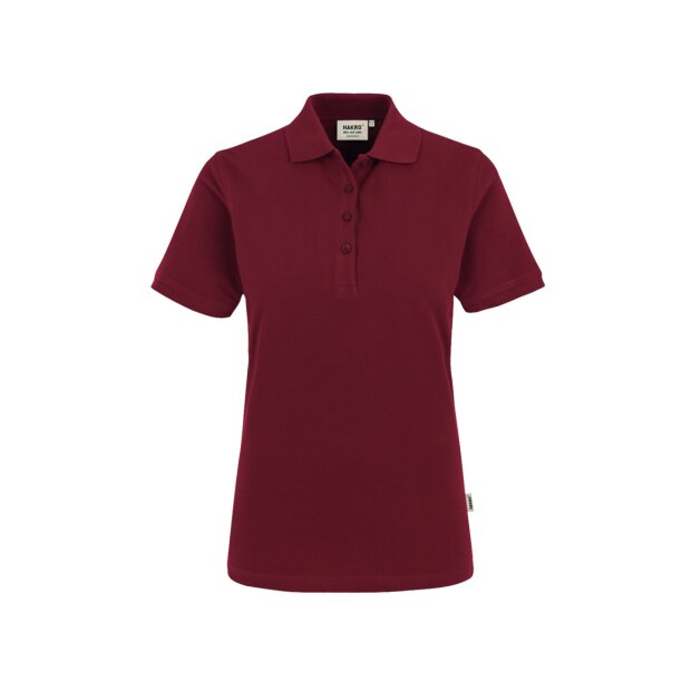 HAKRO Damen Poloshirt CLASSIC No. 110 Piqué weinrot M