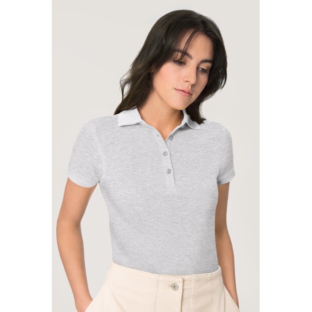 HAKRO Damen Poloshirt CLASSIC No. 110 Piqué ash meliert XS