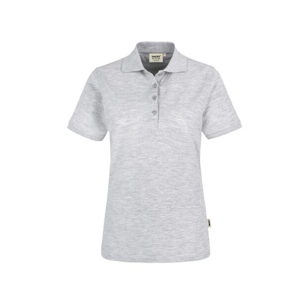 HAKRO Damen Poloshirt CLASSIC No. 110 Piqué ash meliert L
