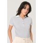 HAKRO Damen Poloshirt CLASSIC No. 110 Piqué ash meliert L