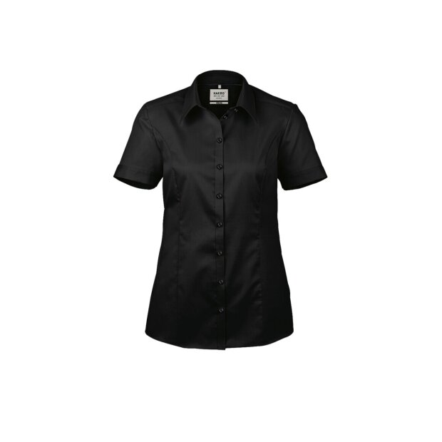 Hakro 1/2-Arm Bluse Business Damen 0112005008 schwarz 2XL