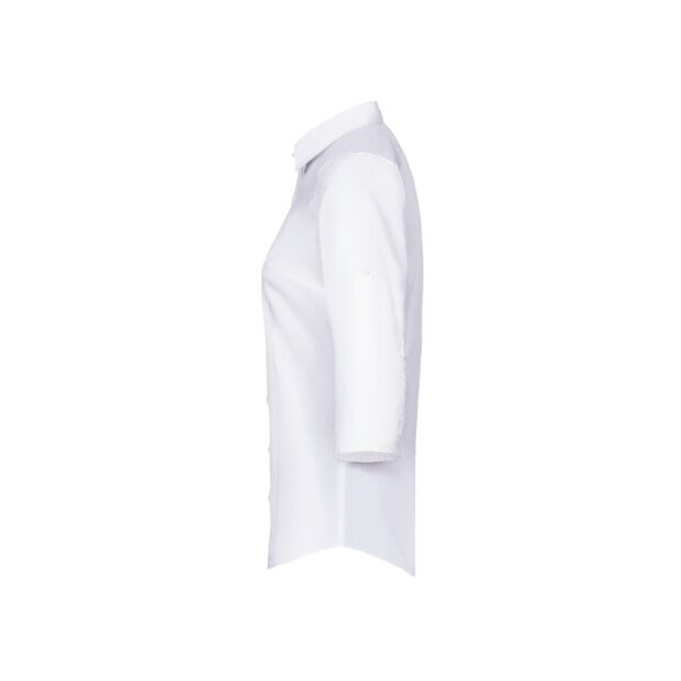 HAKRO Damen 3/4-Arm-Vario Bluse MIKRALINAR® No. 120 pflegeleicht weiß 2XS