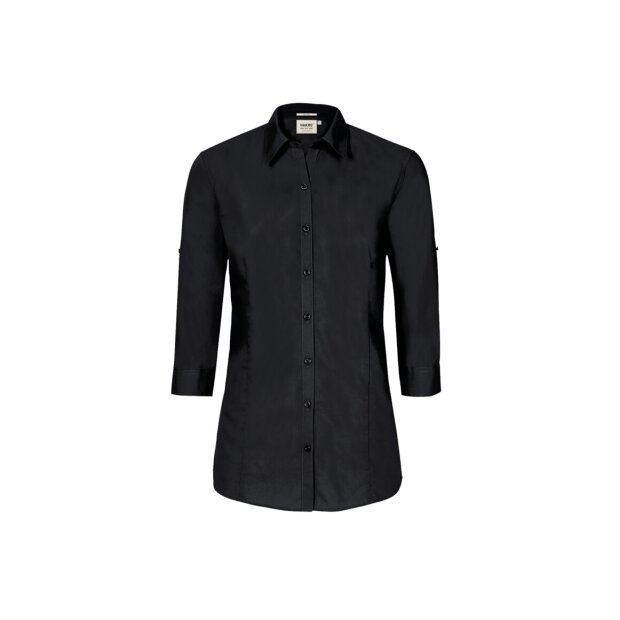 Hakro 3/4-Arm-Vario Bluse Mikralinar® Damen 0120005002 schwarz 2XS