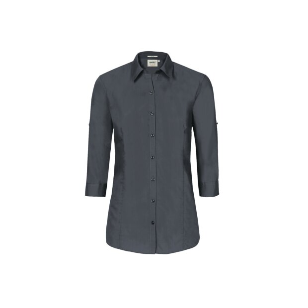Hakro 3/4-Arm-Vario Bluse Mikralinar® Damen 0120028003 anthrazit XS
