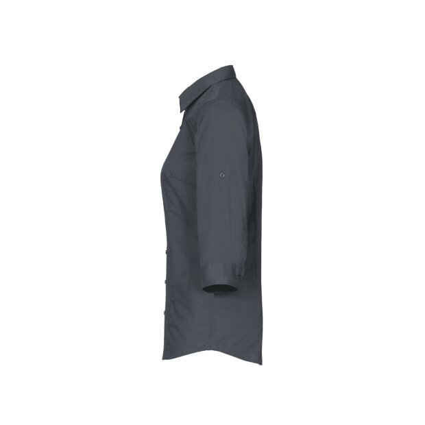 Hakro 3/4-Arm-Vario Bluse Mikralinar® Damen 0120028009 anthrazit 3XL