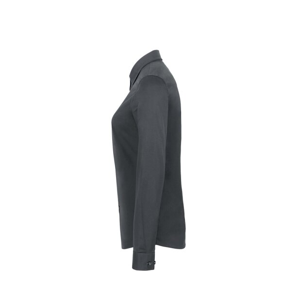Hakro Bluse Mikralinar® Damen 0121028002 anthrazit 2XS