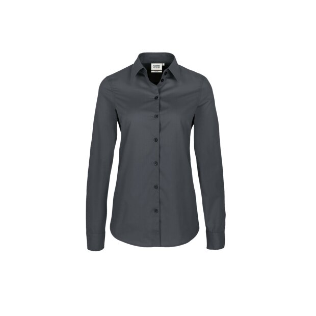 Hakro Bluse Mikralinar® Damen 0121028008 anthrazit 2XL