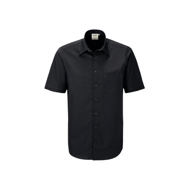 Hakro 1/2-Arm Hemd Mikralinar® Comfort Herren 0122005007 schwarz XL