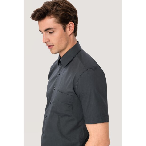Hakro 1/2-Arm Hemd Mikralinar® Comfort Herren 0122028007 anthrazit XL
