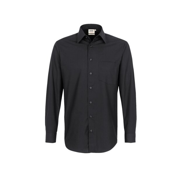 Hakro Hemd Mikralinar® Comfort Herren 0123005006 schwarz L