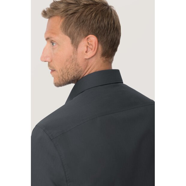 Hakro Hemd Mikralinar® Comfort Herren 0123028008 anthrazit 2XL