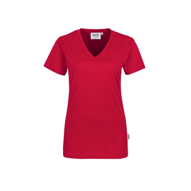 Hakro Damen V-Shirt Classic Damen 0126002008 rot 2XL