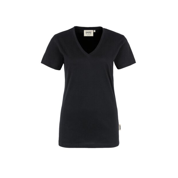 Hakro Damen V-Shirt Classic Damen 0126005006 schwarz L