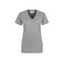 Hakro Damen V-Shirt Classic Damen 0126015007 grau meliert XL