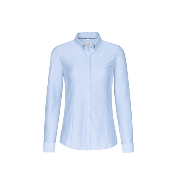 Hakro Bluse Natural Stretch Damen 0129135007 ozeanblau XL