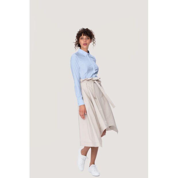 Hakro Bluse Natural Stretch Damen 0129135007 ozeanblau XL