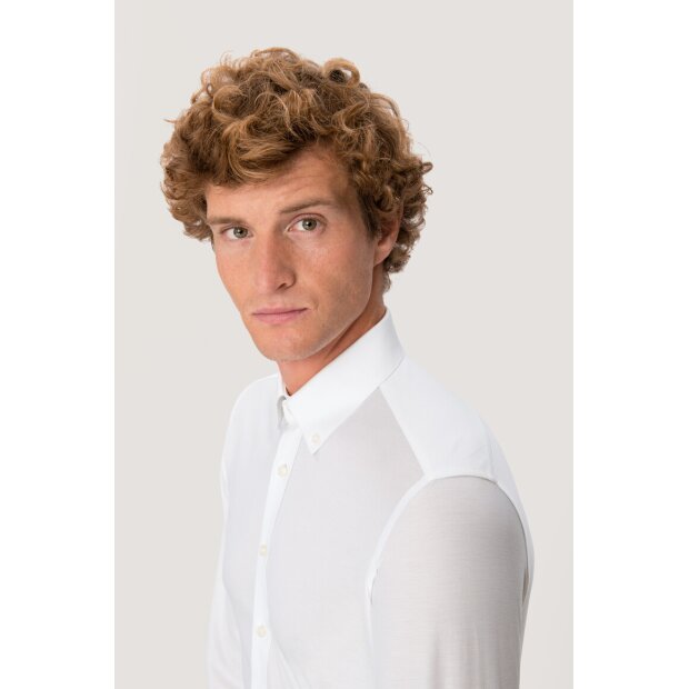 Hakro Hemd Natural Stretch Regular Herren 0130001004 weiß S