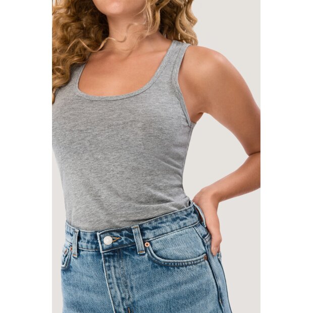 Hakro Damen Tank-Top Classic Damen 0159015006 grau meliert L