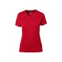 Hakro Cotton Tec Damen V-Shirt 0169002004 rot S