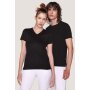 Hakro Cotton Tec Damen V-Shirt 0169005005 schwarz M