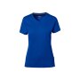 Hakro Cotton Tec Damen V-Shirt 0169010007 royalblau XL