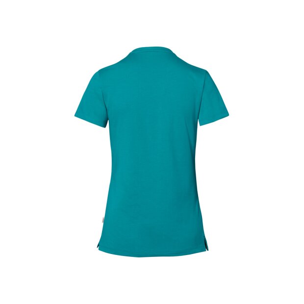 Hakro Cotton Tec Damen V-Shirt 0169012009 smaragd 3XL