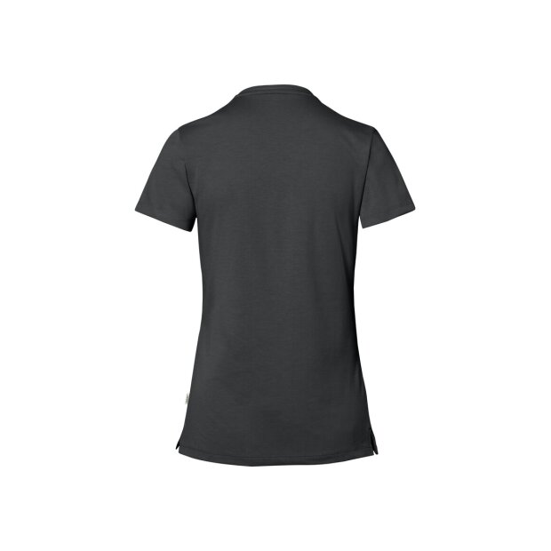 Hakro Cotton Tec Damen V-Shirt 0169028005 anthrazit M