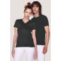 Hakro Cotton Tec Damen V-Shirt 0169028009 anthrazit 3XL