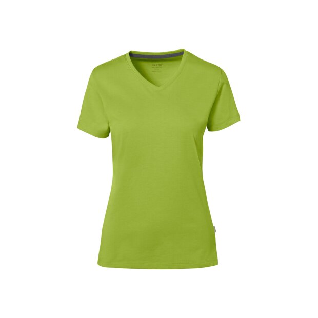 Hakro Cotton Tec Damen V-Shirt 0169040005 kiwi M