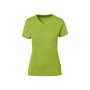 HAKRO Cotton Tec Damen V-Shirt | Damen | 0169040007 | kiwi | Gr. XL