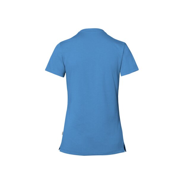 Hakro Cotton Tec Damen V-Shirt 0169041005 malibublau M