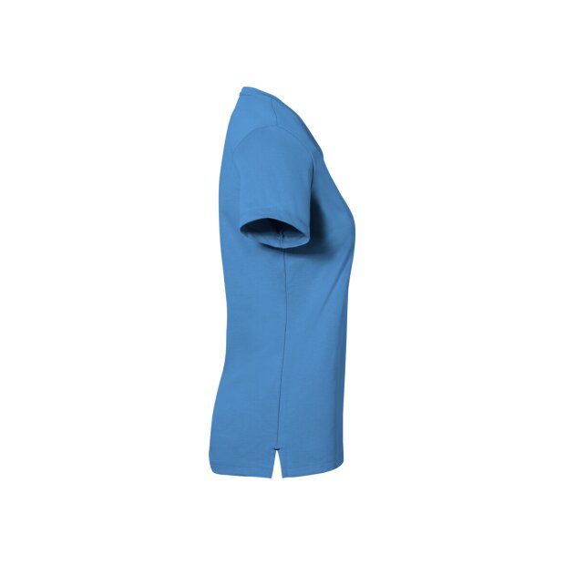 Hakro Cotton Tec Damen V-Shirt 0169041005 malibublau M