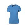 Hakro Cotton Tec Damen V-Shirt 0169041008 malibublau 2XL