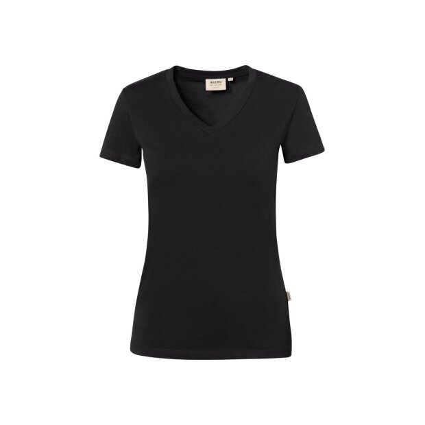 Hakro Damen V-Shirt Stretch Damen 0172005009 schwarz 3XL
