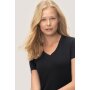 Hakro Damen V-Shirt Stretch Damen 0172005009 schwarz 3XL