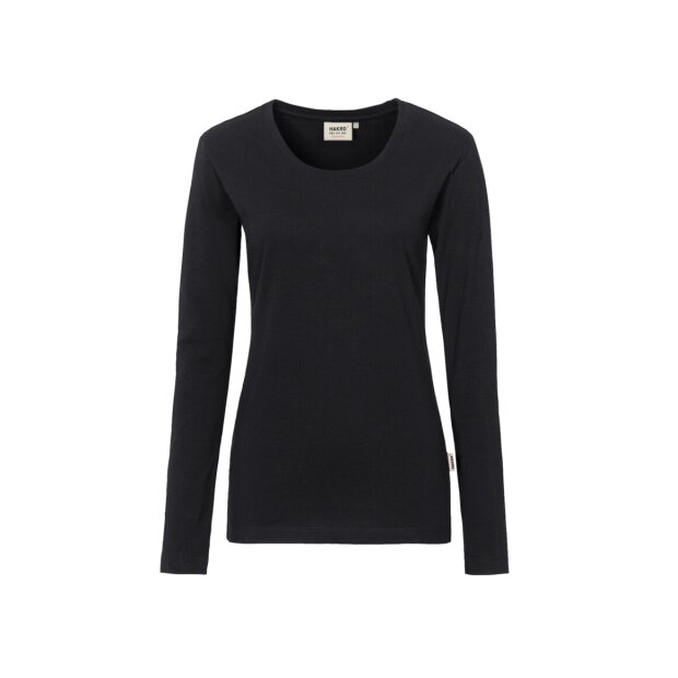 Hakro Damen Longsleeve Mikralinar® 0179005010 schwarz 4XL