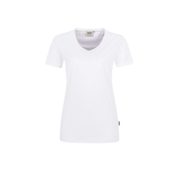 HAKRO Damen V-Shirt Mikralinar® | Damen | 0181001004 | weiß | Gr. S