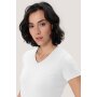 HAKRO Damen T-Shirt MIKRALINAR® No. 181 V-Ausschnitt weiß 5XL