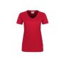 HAKRO Damen V-Shirt Mikralinar® | Damen | 0181002004 | rot | Gr. S