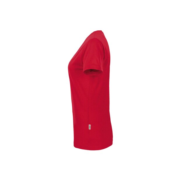 HAKRO Damen T-Shirt MIKRALINAR® No. 181 V-Ausschnitt rot 2XL