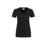 HAKRO Damen T-Shirt MIKRALINAR® No. 181 V-Ausschnitt schwarz 2XL
