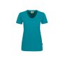 HAKRO Damen V-Shirt Mikralinar® | Damen | 0181012003 | smaragd | Gr. XS