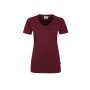 HAKRO Damen T-Shirt MIKRALINAR® No. 181 V-Ausschnitt weinrot XL
