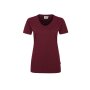 HAKRO Damen V-Shirt Mikralinar® | Damen | 0181017011 | weinrot | Gr. 5XL